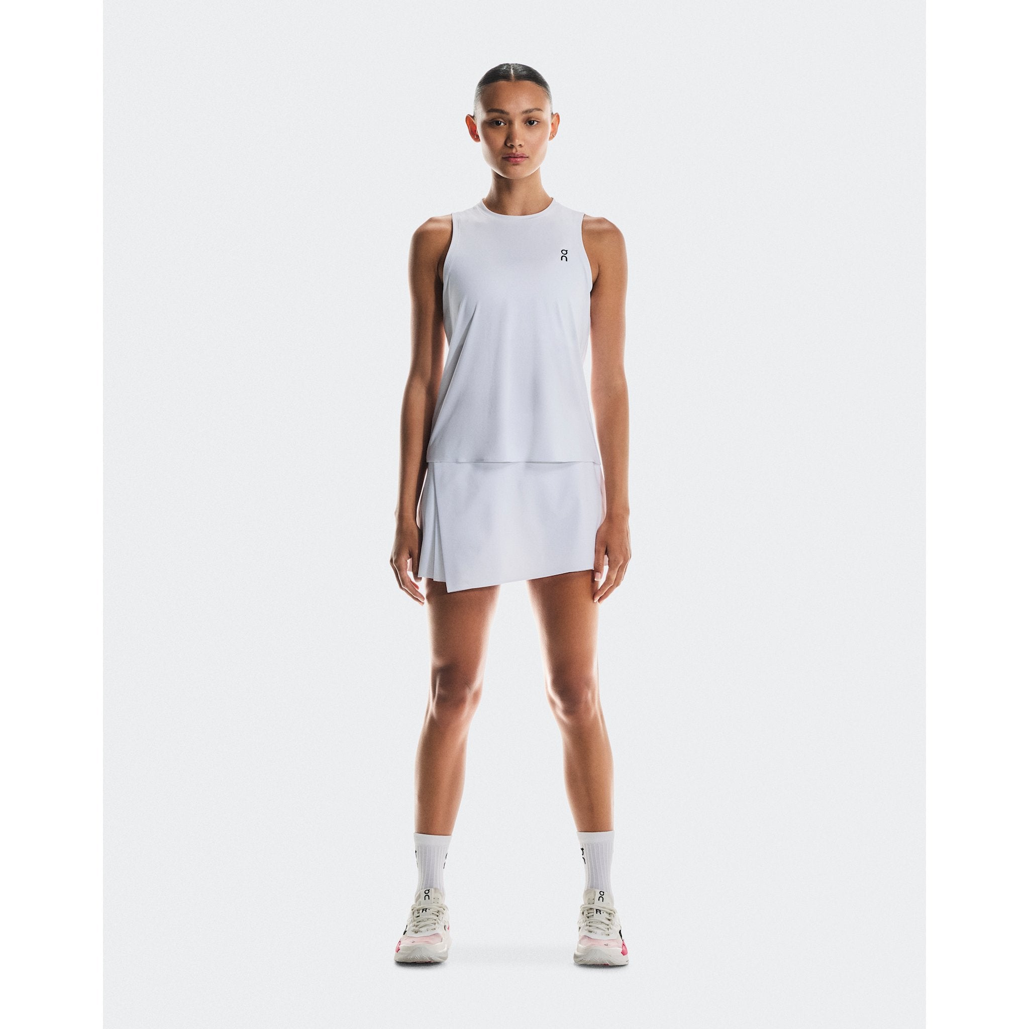 On Court Skirt Side Pleat White