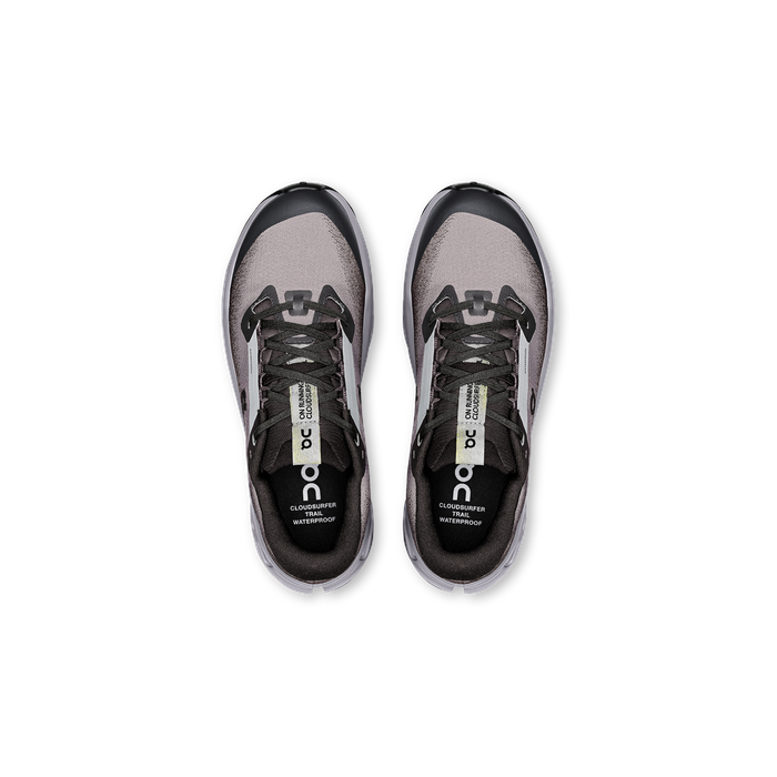 ON Running Women's Cloudsurfer Trail 2 Waterproof Black | Lilac