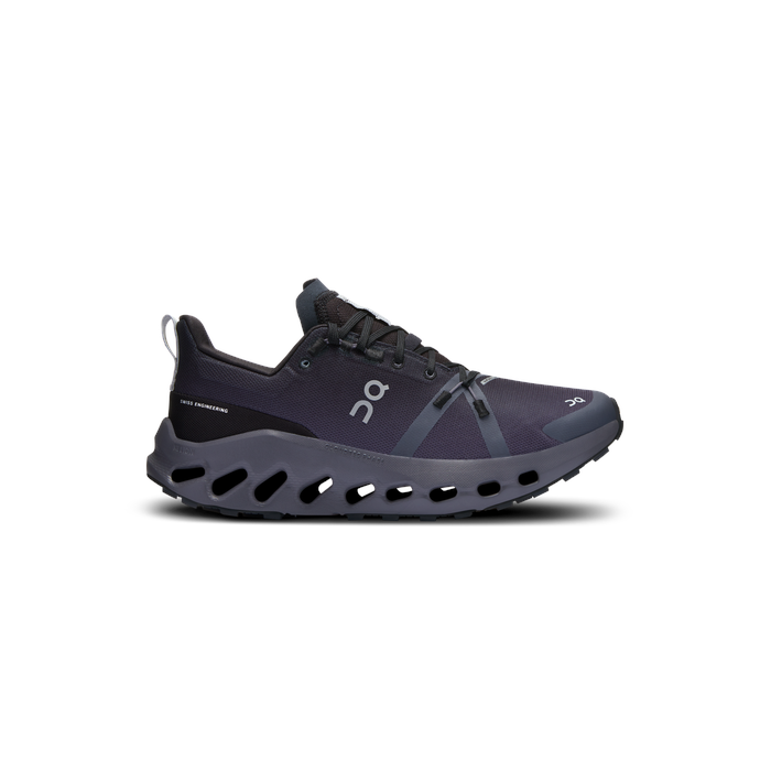 ON Running Women's Cloudsurfer Trail Waterproof Black | Eclipse