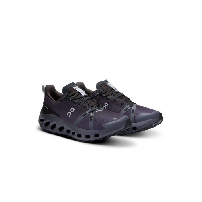 ON Running Women's Cloudsurfer Trail Waterproof Black | Eclipse