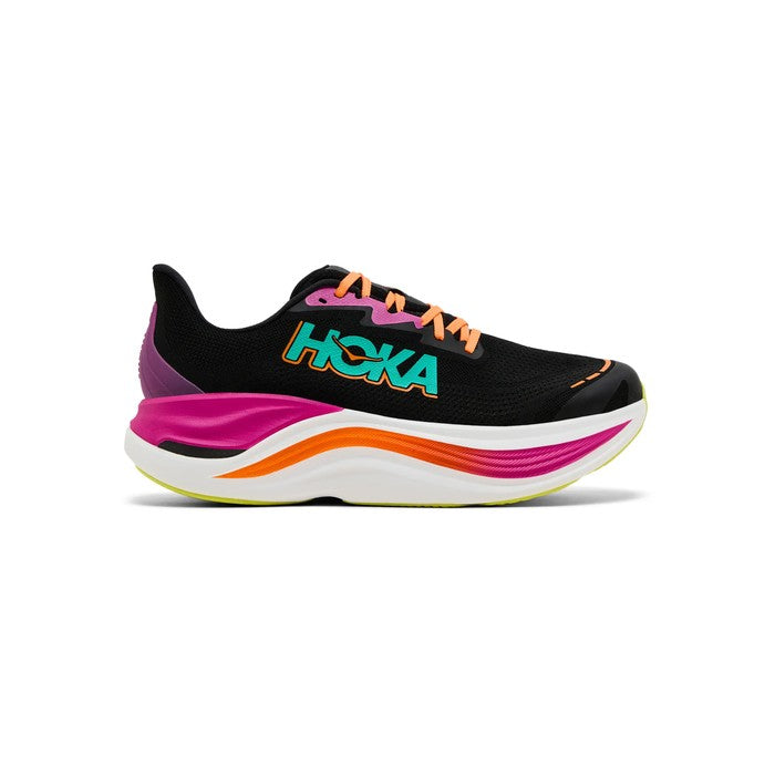 Hoka Skyward X 'Black Electric Aqua'