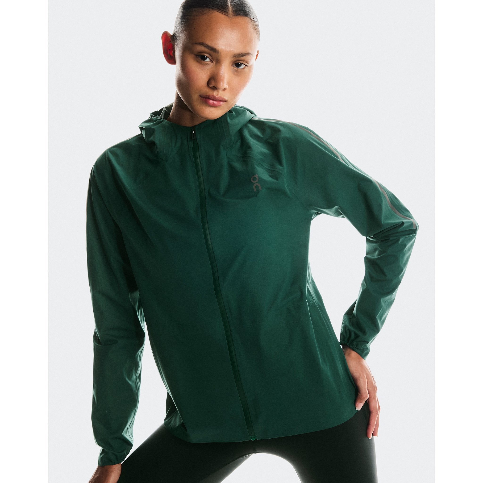 On Performance Jacket Waterproof Spirulina