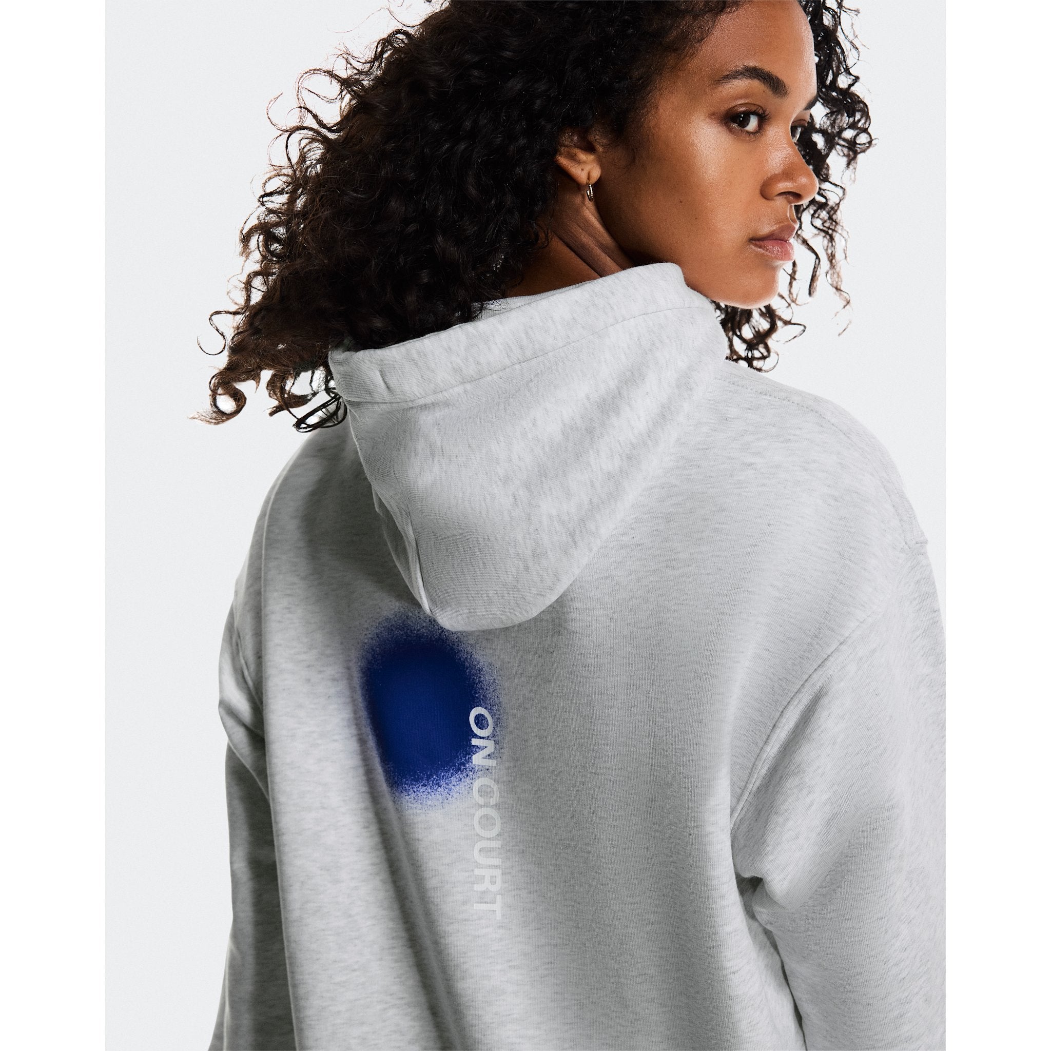 On Club Hoodie Smash Grey Heather