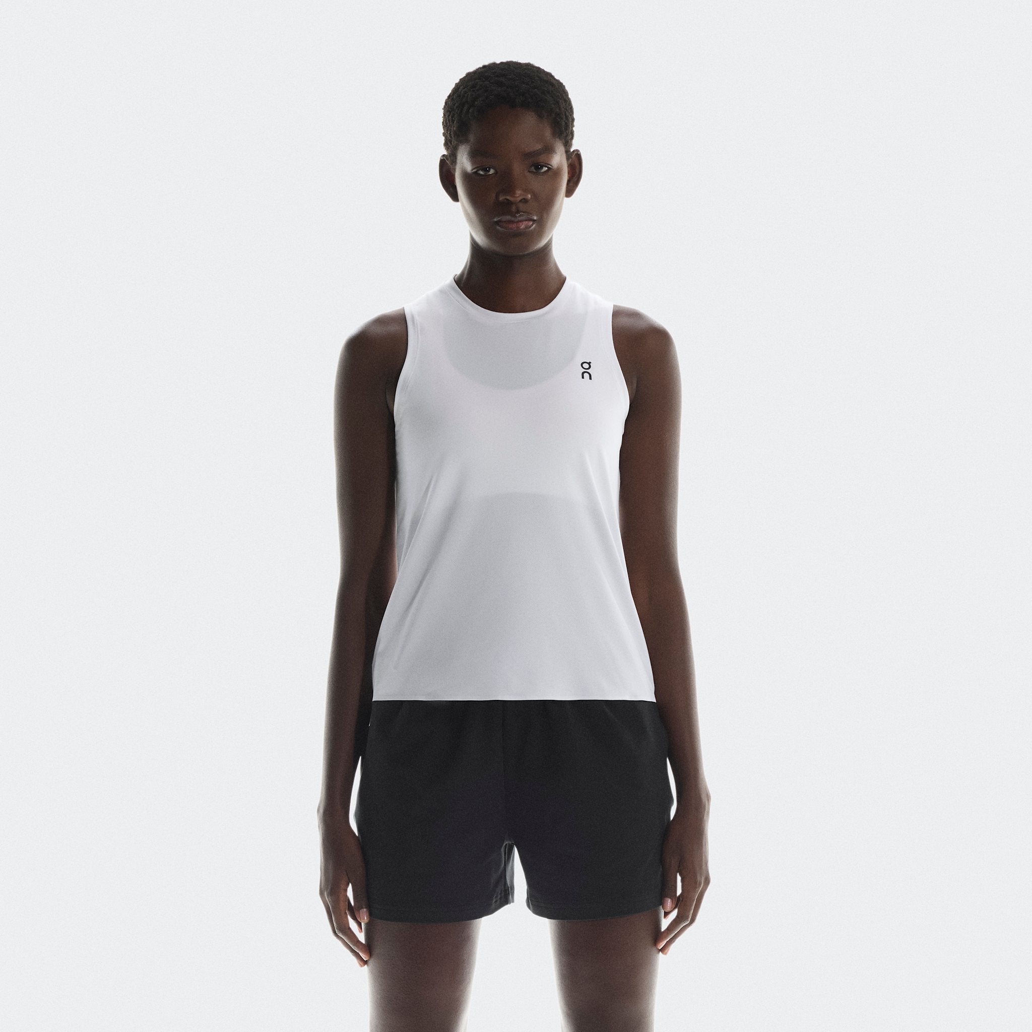 On Court Tank All White