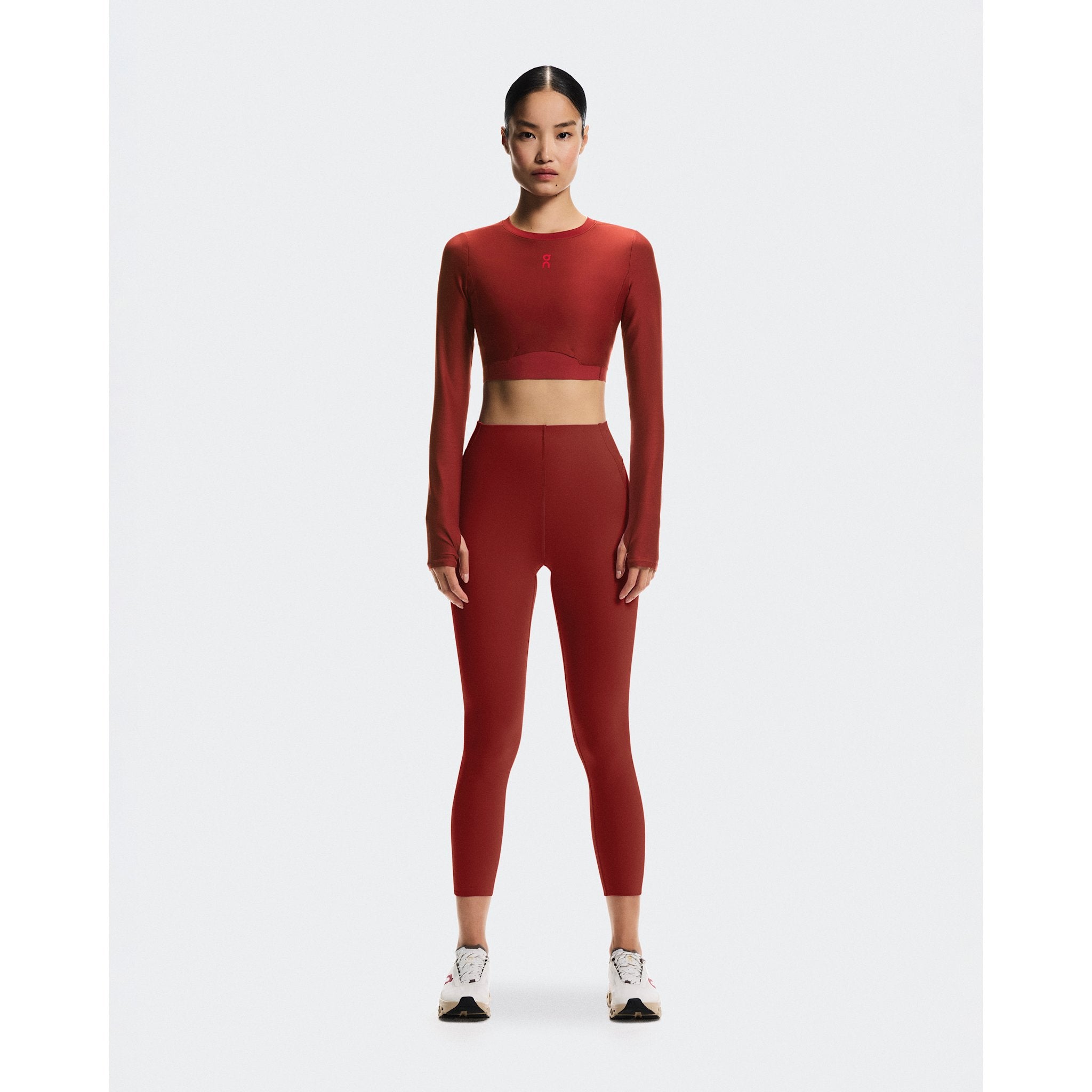 On Train Long Sleeve Crop Year of the Horse Sienna