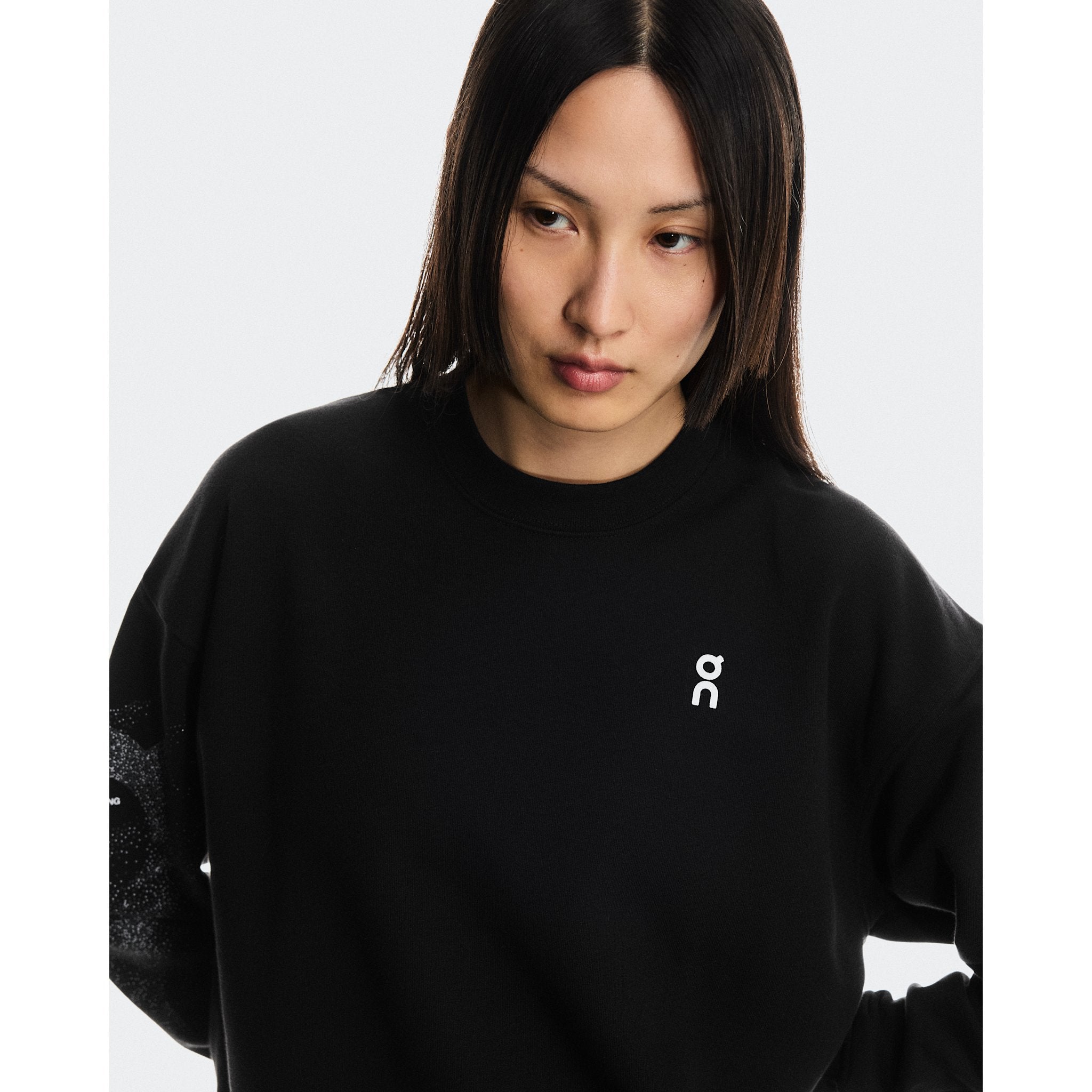 On Club Crew Graphic Black | Olive