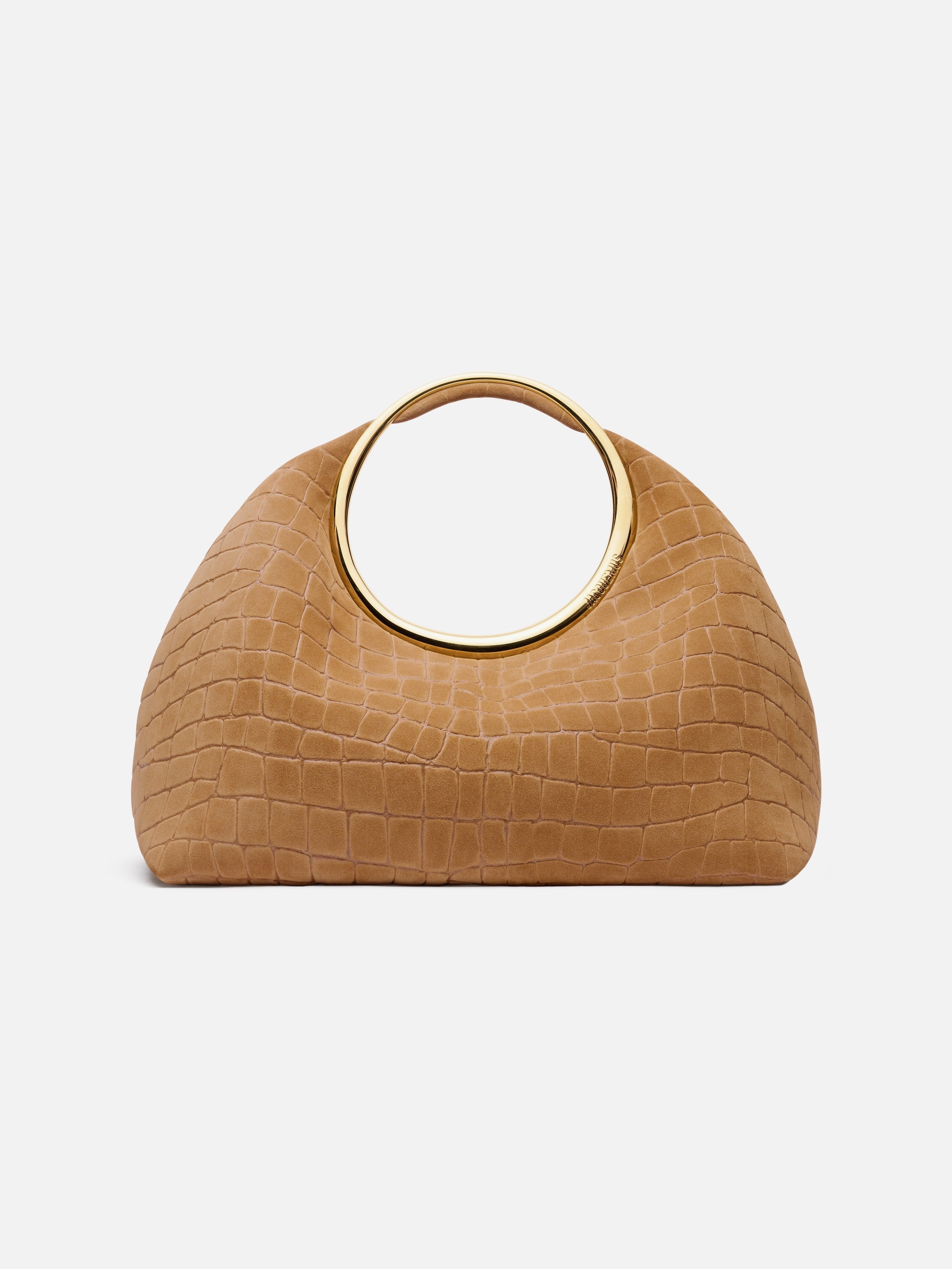 Jacquemus The Calinou Ring Handbag Camel