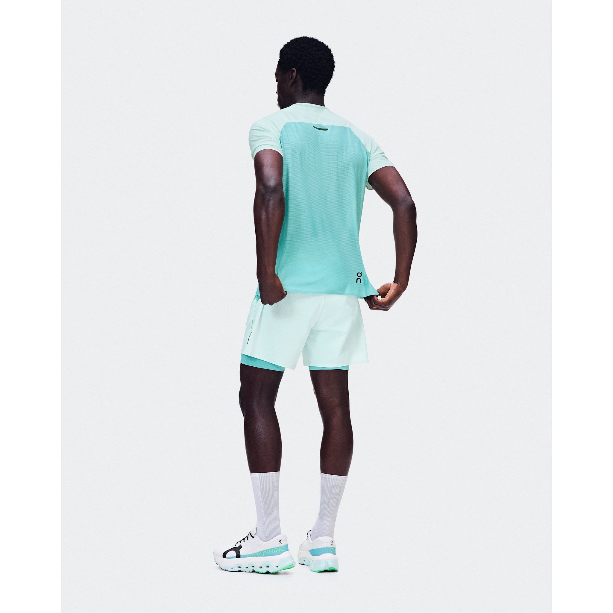 On 5" Performance 2/1 Shorts Flurry | Aquamarine