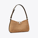 Tory Burch Eleanor Raffia Slim Shoulder Bag Honeycomb