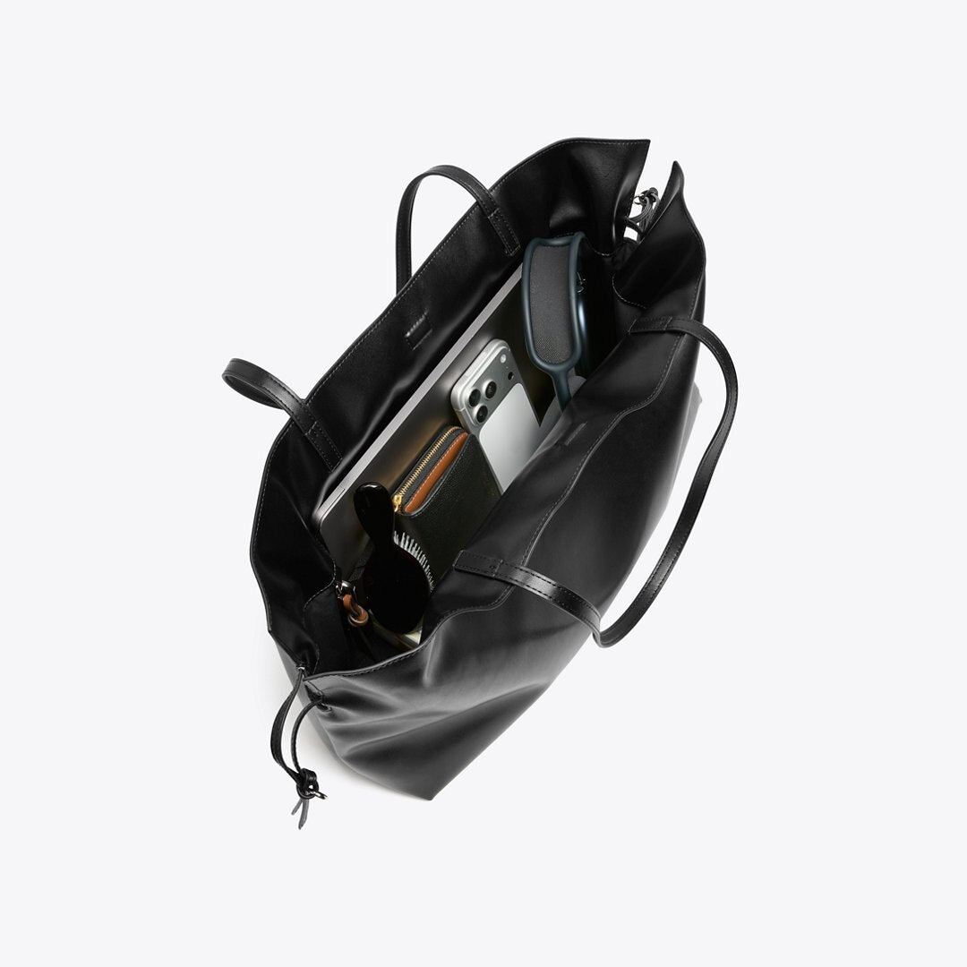 Tory Burch Ella natuura Drawstring Tote Black