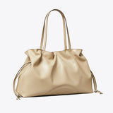 Tory Burch Ella natuura Drawstring Tote Light Stone