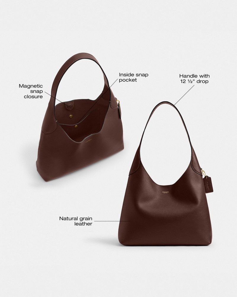 Coach Brooklyn Shoulder Bag 34 Brass Maple