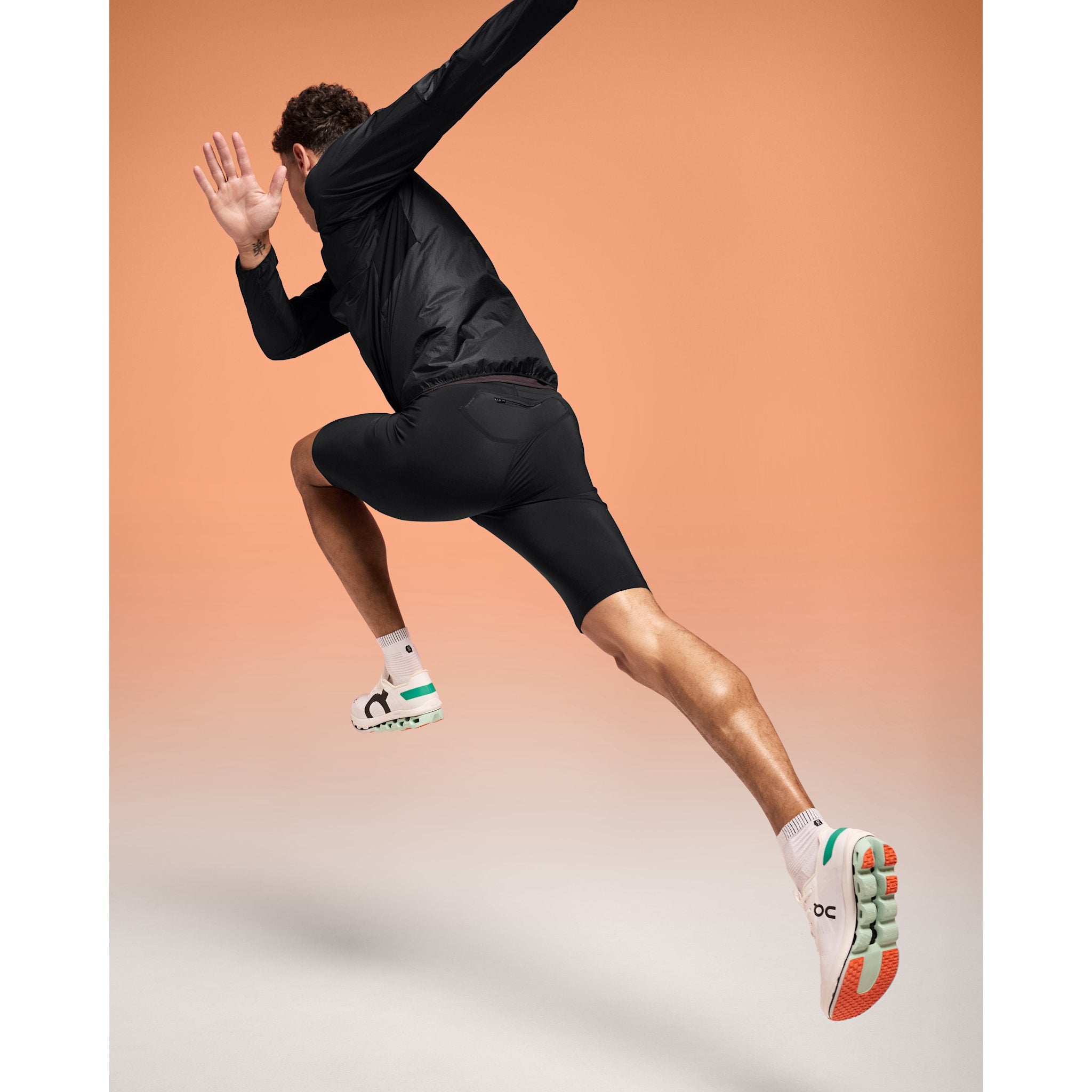 On Race Tights Half Black