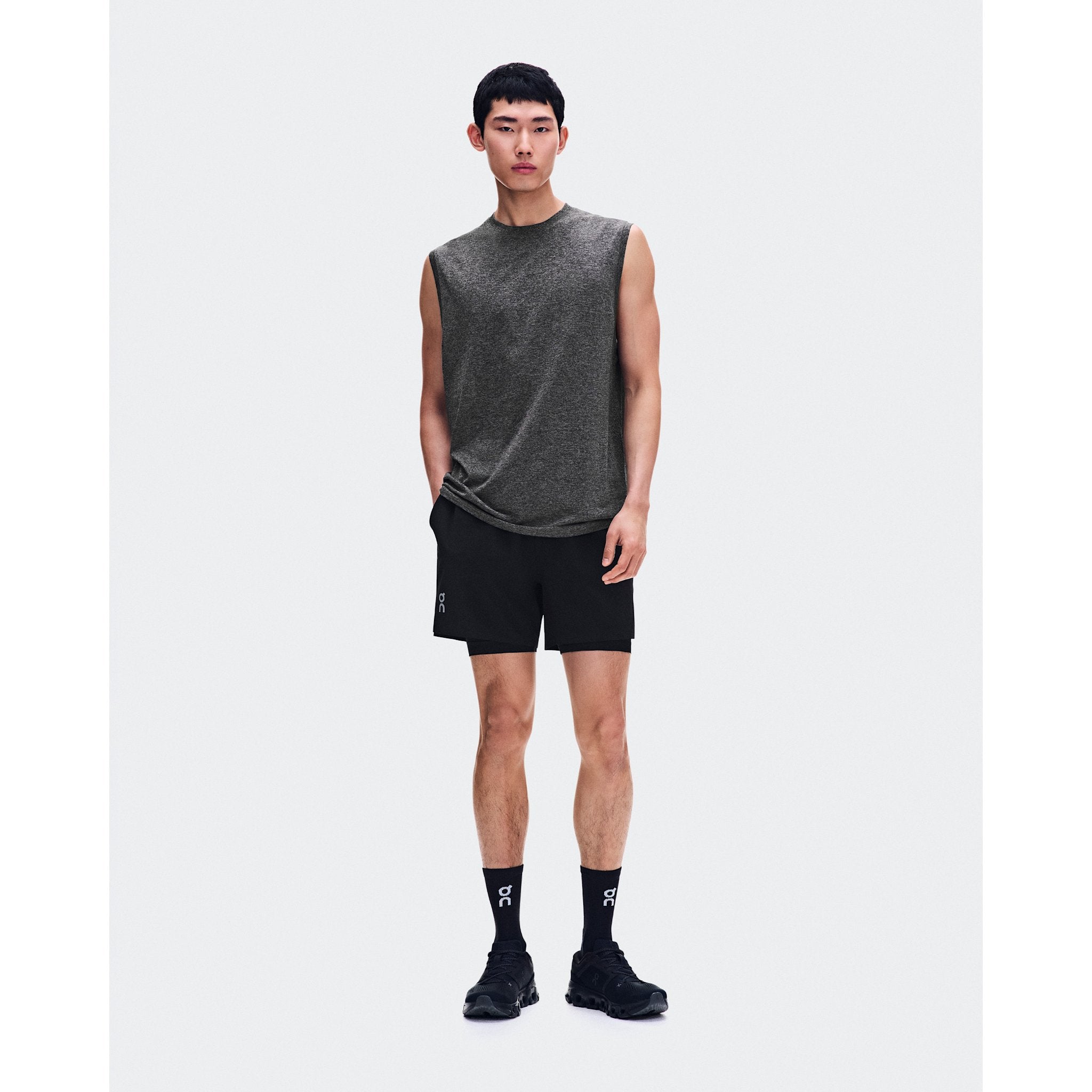On Train 2-in-1 Shorts Black