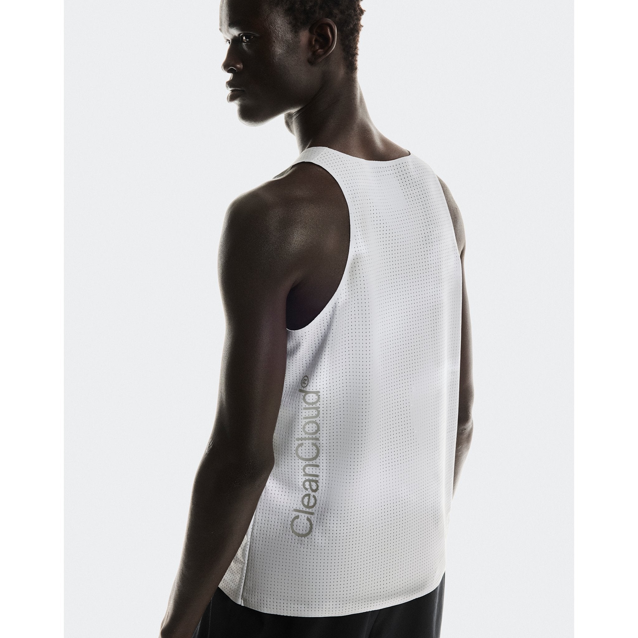 On Pace Tank Glacier | White