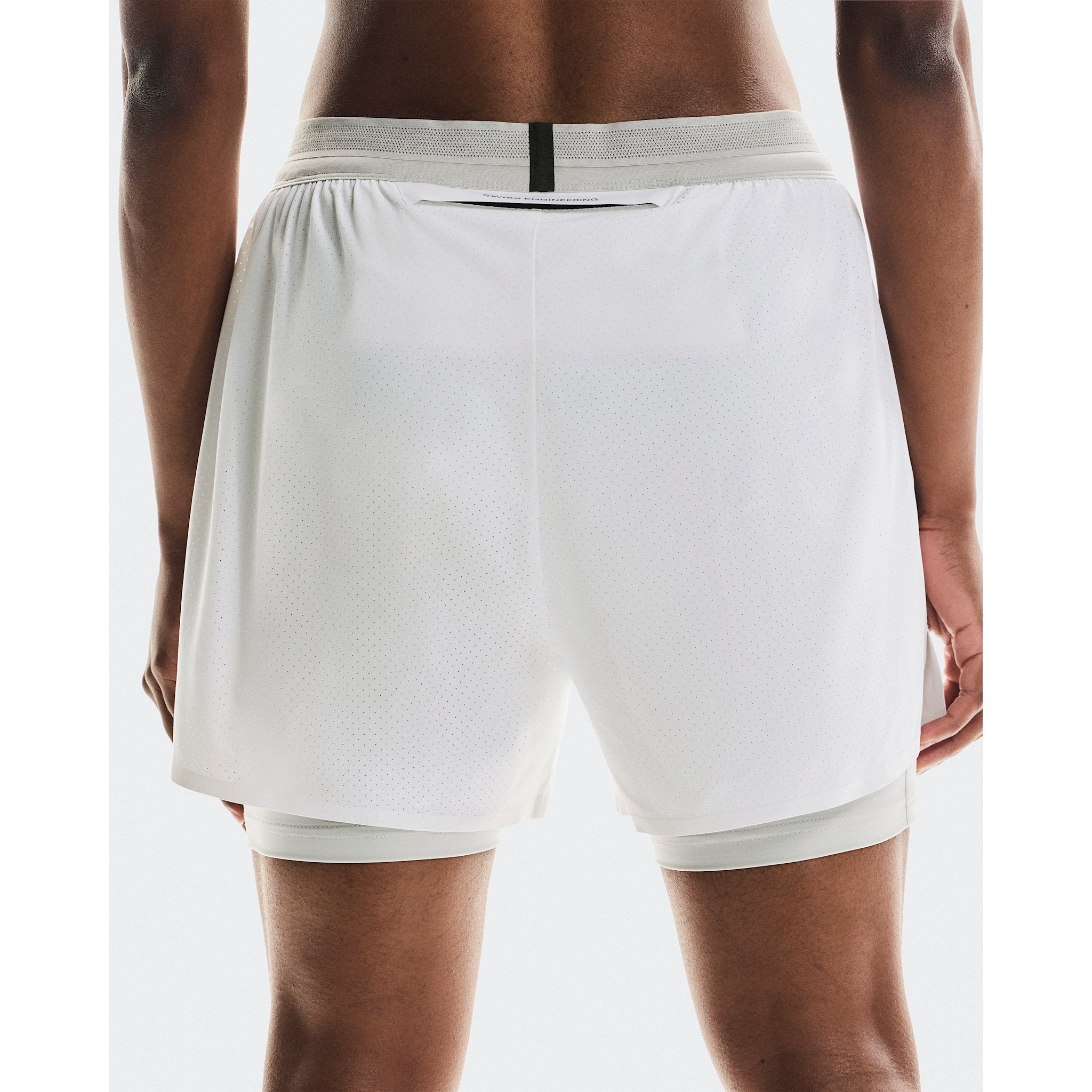 On 3" Performance 2/1 Shorts White | Glacier
