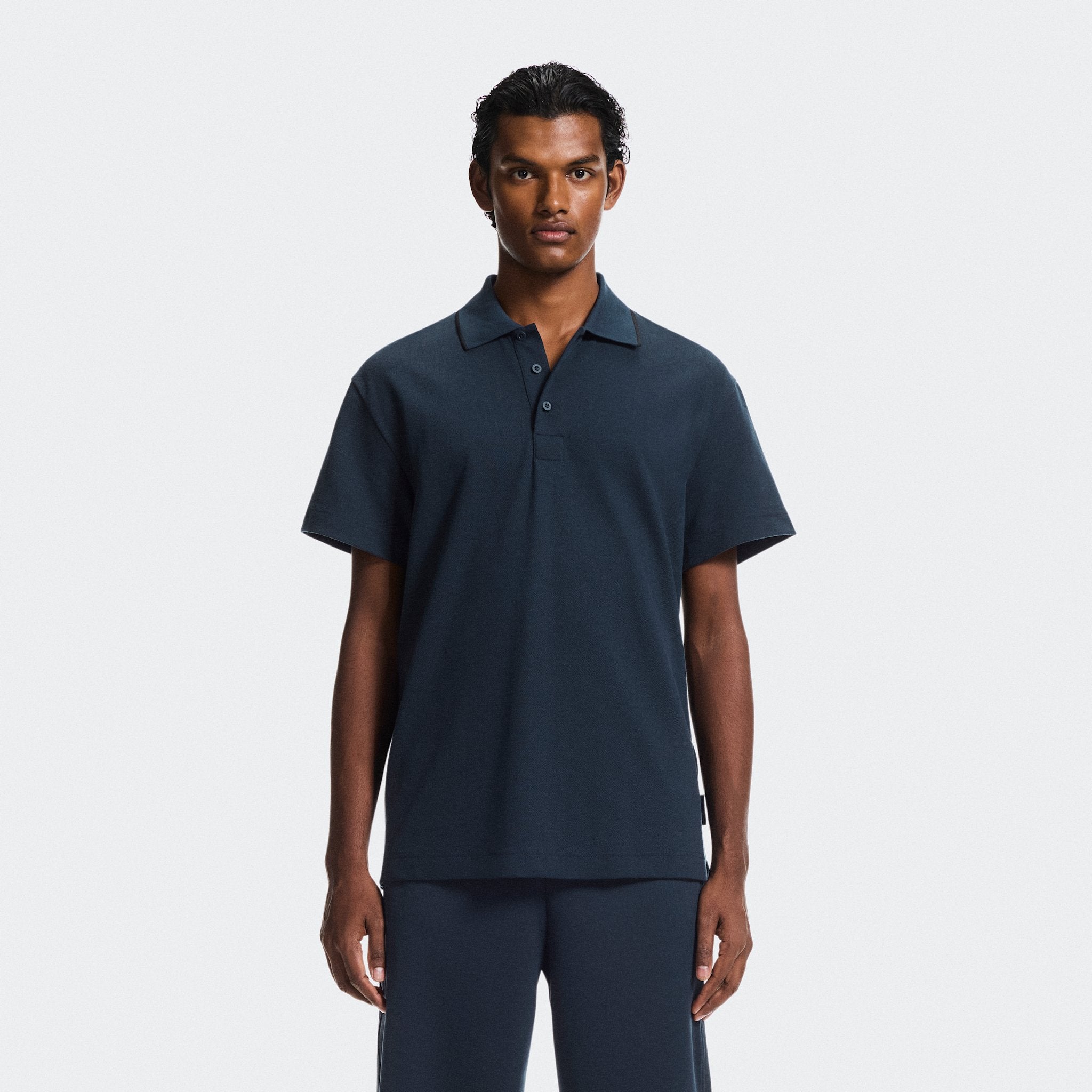 On Courtside Polo Midnight | Black