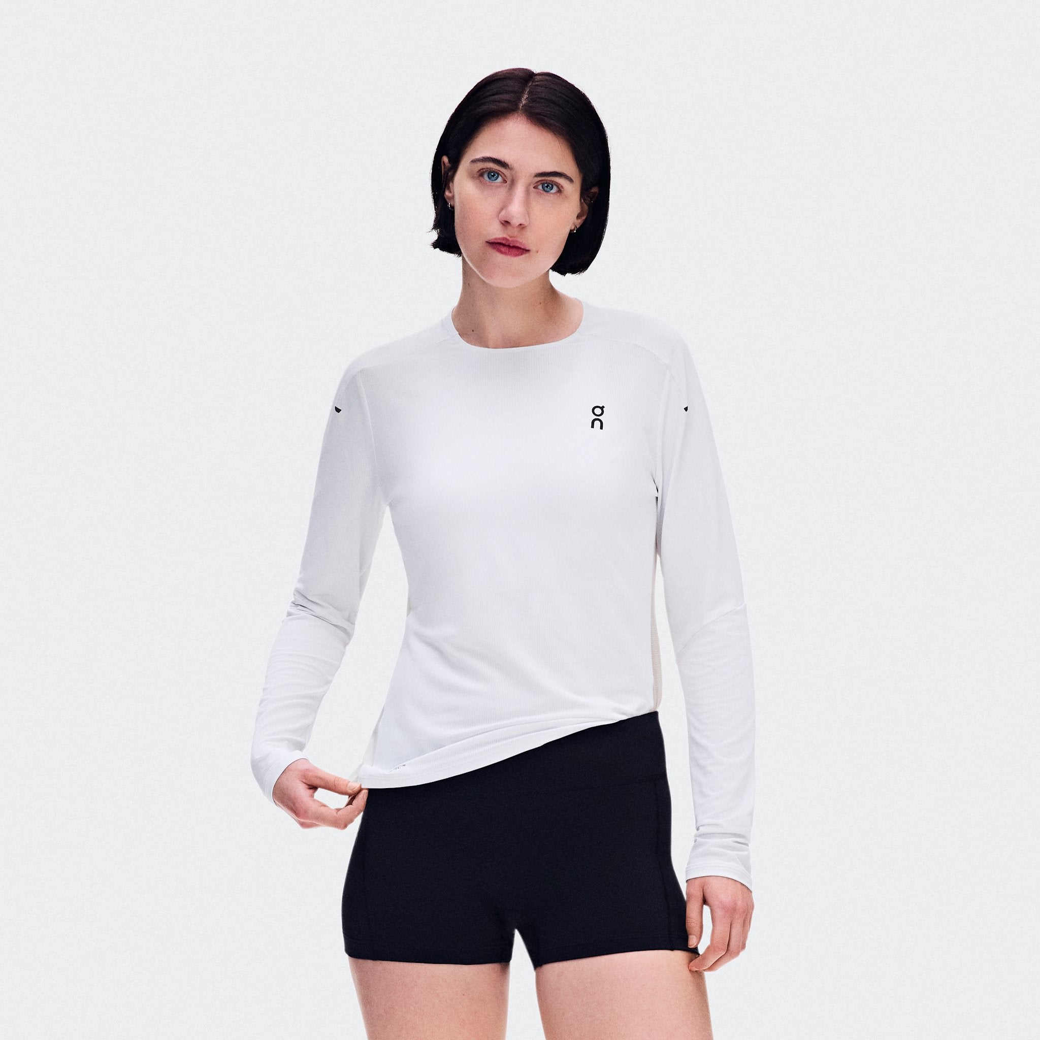 On Performance Long-T White | Silver