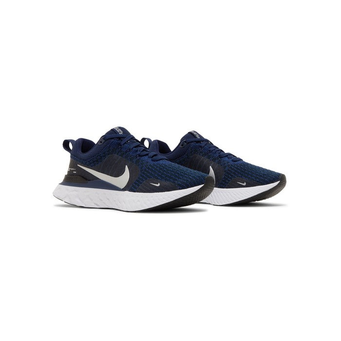 Nike React Infinity Run Flyknit 3 'College Navy Metallic Silver'