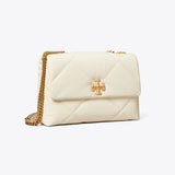 Tory Burch Kira Diamond Quilt Shoulder Bag Warm White