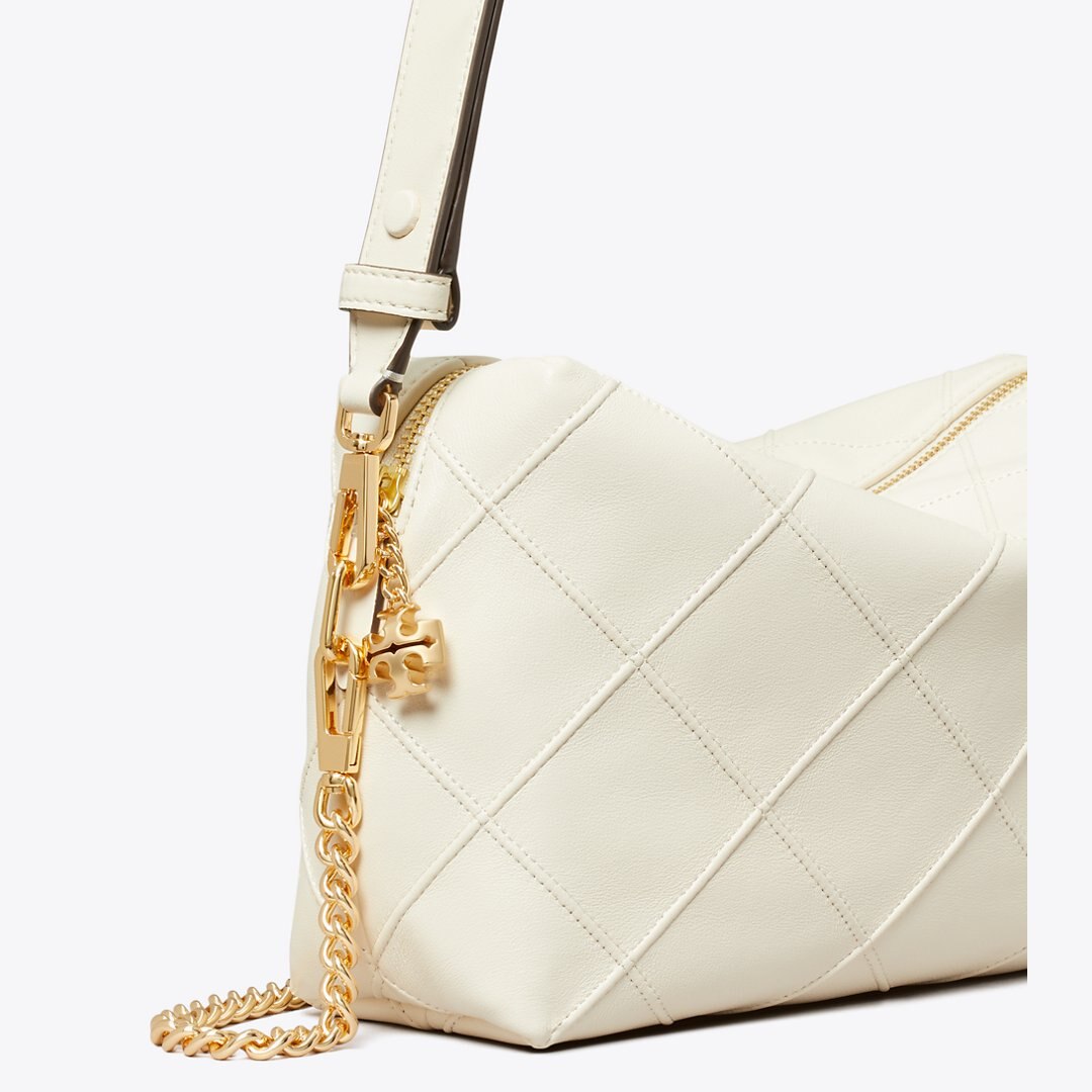Tory Burch Large Fleming Soft Crossbody Bag Light Cream