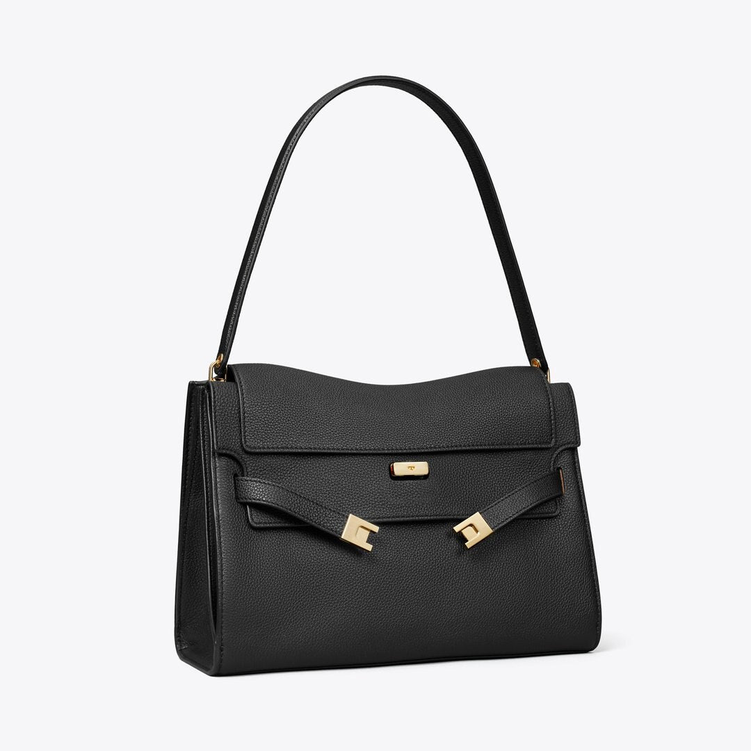 Tory Burch Large Lee Radziwill Shoulder Bag Black