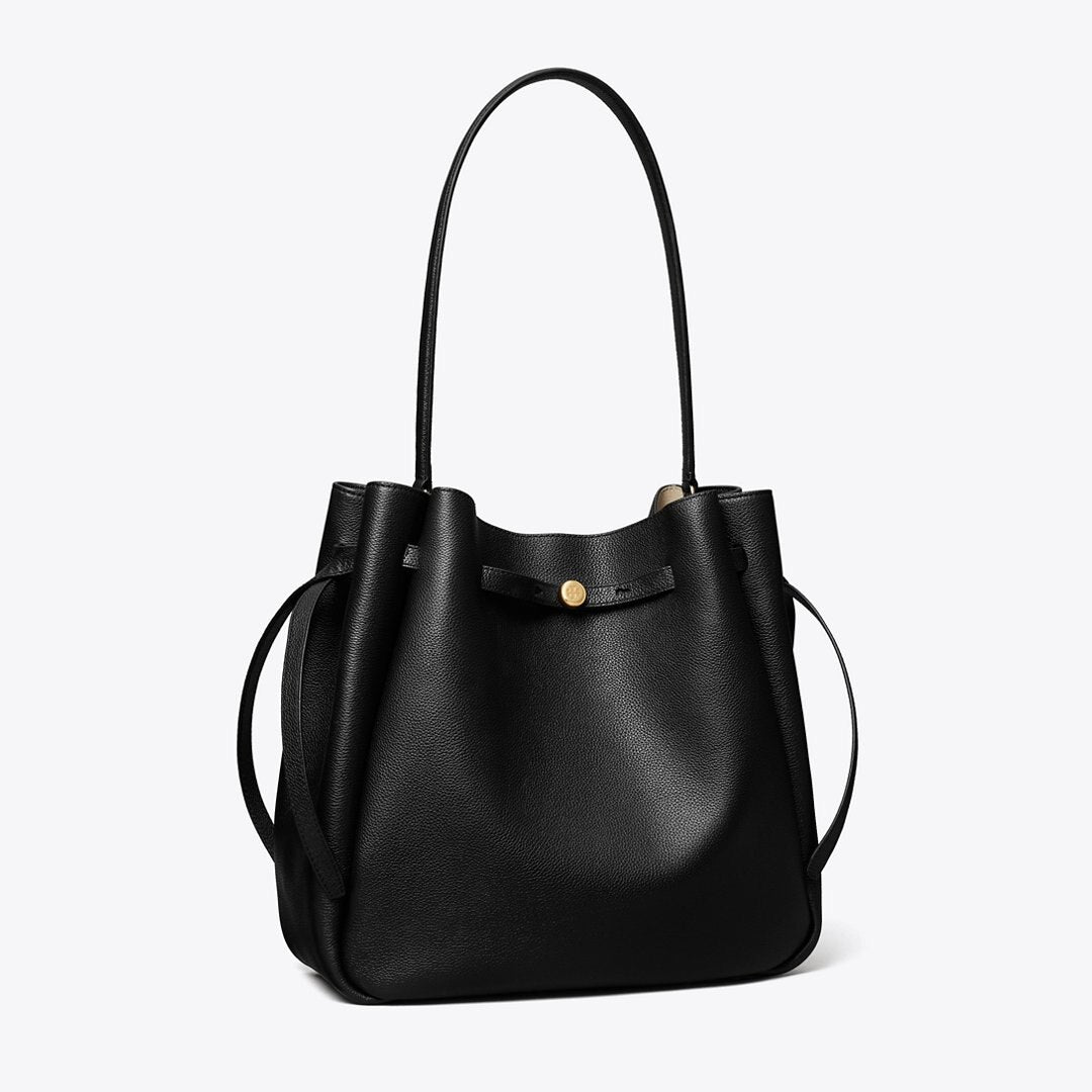 Tory Burch Large Romy Bucket Bag Black