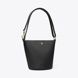 Tory Burch Leather Bucket Bag Black