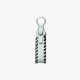 Tory Burch Leather Woven Bag Charm Light Green