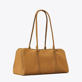 Tory Burch Marshmallow Suede Satchel CHICORY BROWN