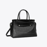 Tory Burch Mercer Distressed Satchel Black