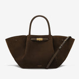 DeMellier The Midi New York mocha suede & mocha smooth