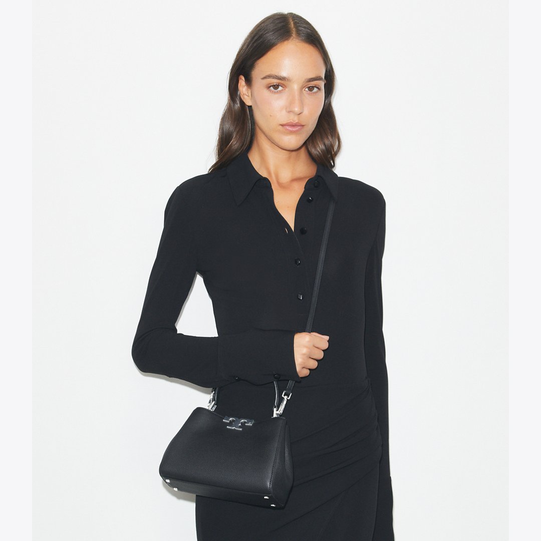 Tory Burch Mini Eleanor Soft Satchel Black