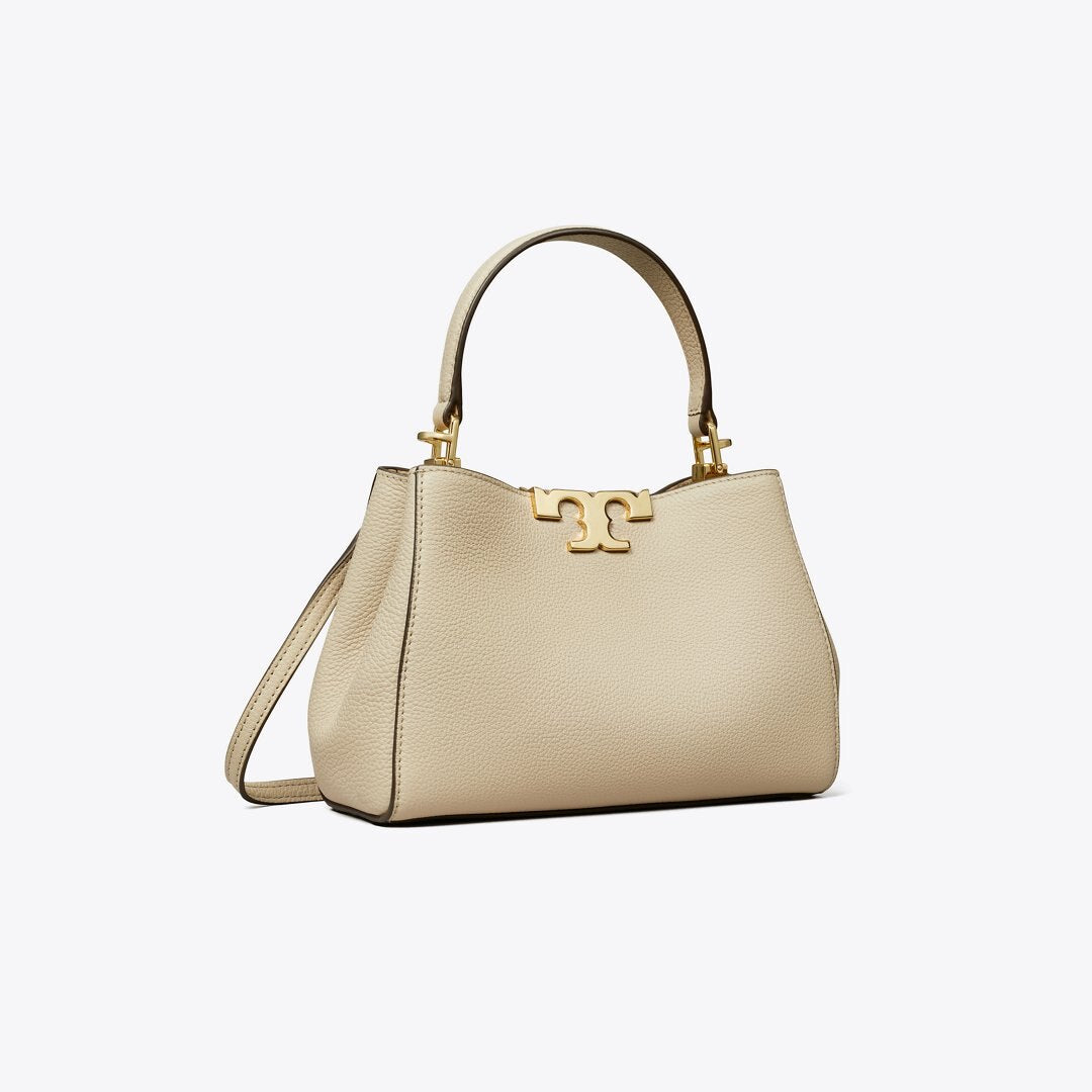 Tory Burch Mini Eleanor Soft Satchel Light Stone