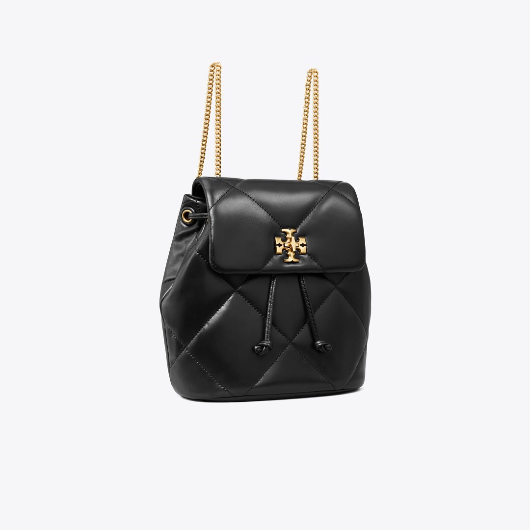 Tory Burch Mini Kira Diamond Quilt Backpack Black