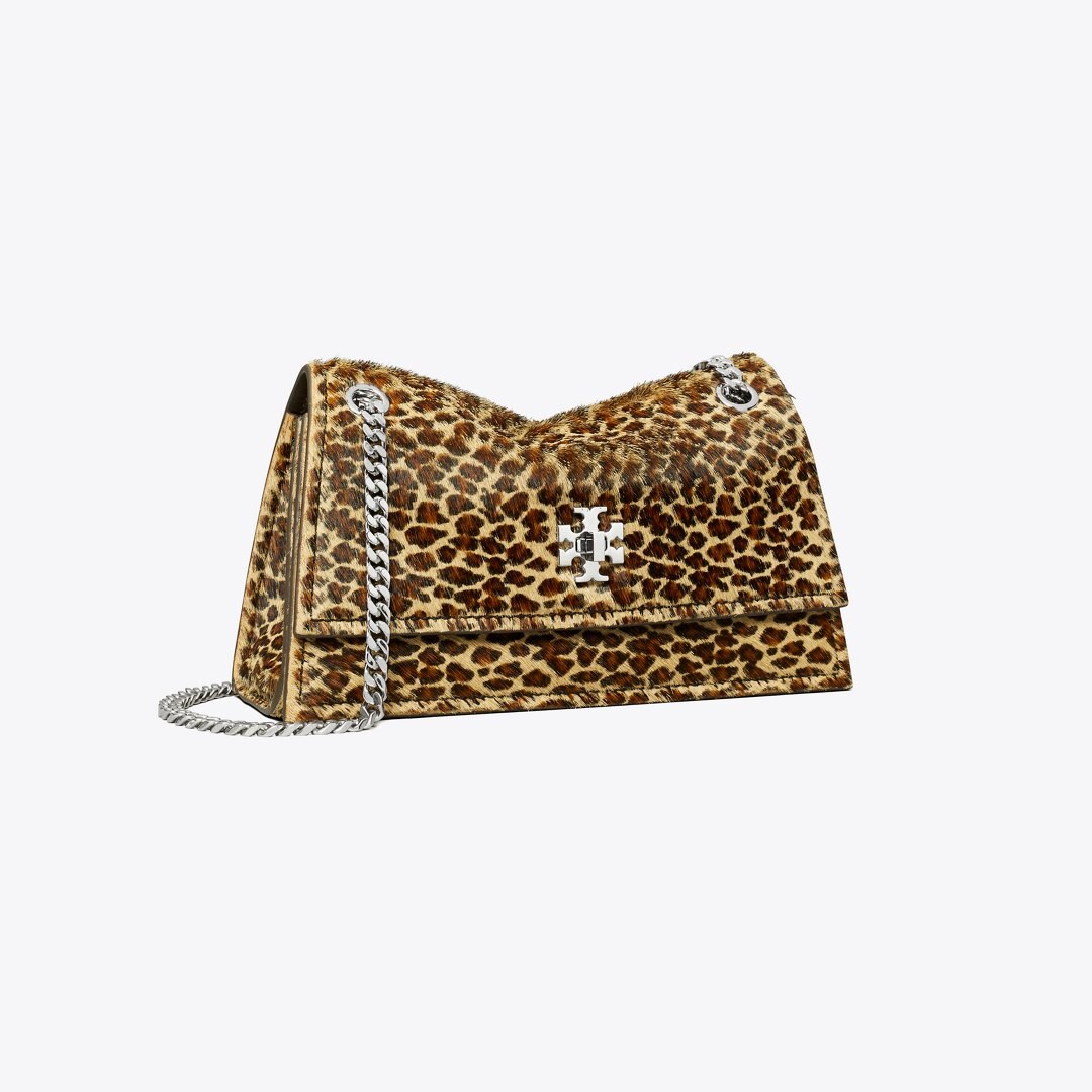 Tory Burch Mini Kira Turnlock Calf Hair Shoulder Bag Multi