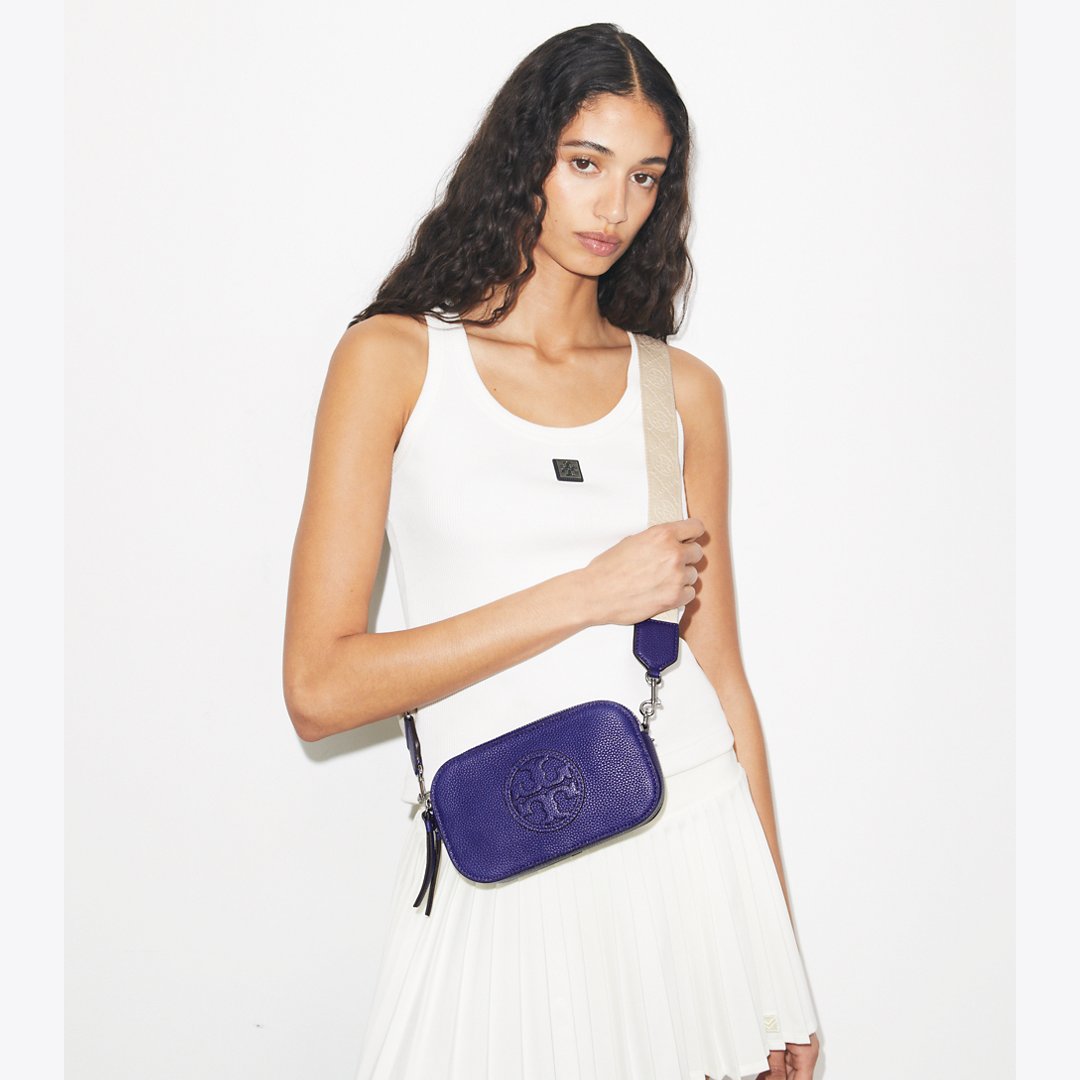 Tory Burch Mini Miller Crossbody Bag Ballpoint Blue