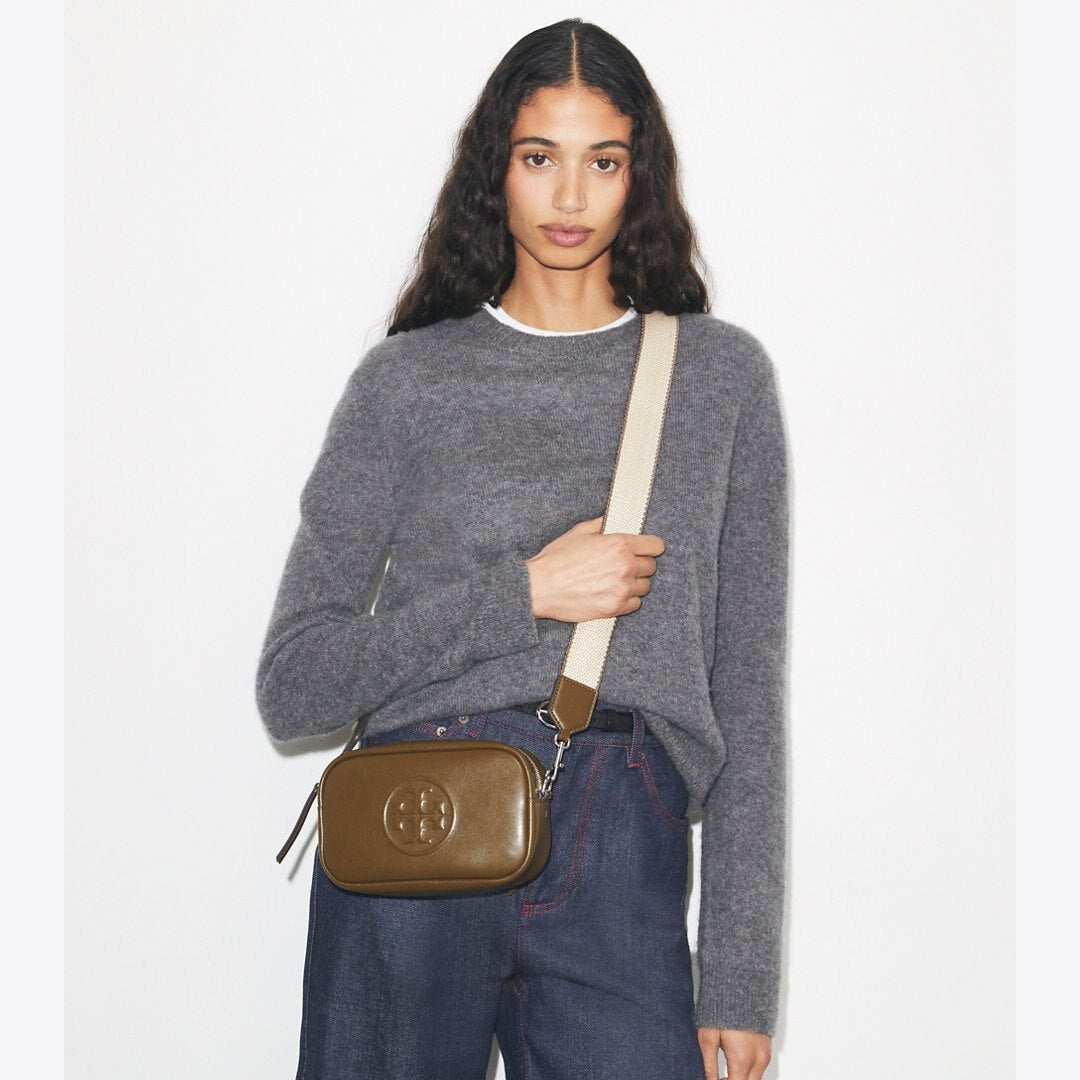 Tory Burch Mini Miller natuura Crossbody Bag Dark Olive