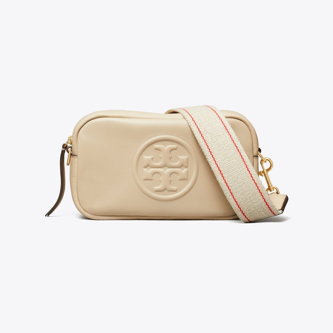 Tory Burch Mini Miller Soft Crossbody Bag Light Stone