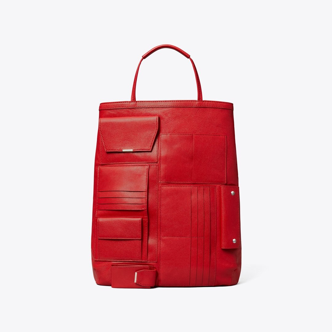 Tory Burch Multi-Pocket Tote Royal Red