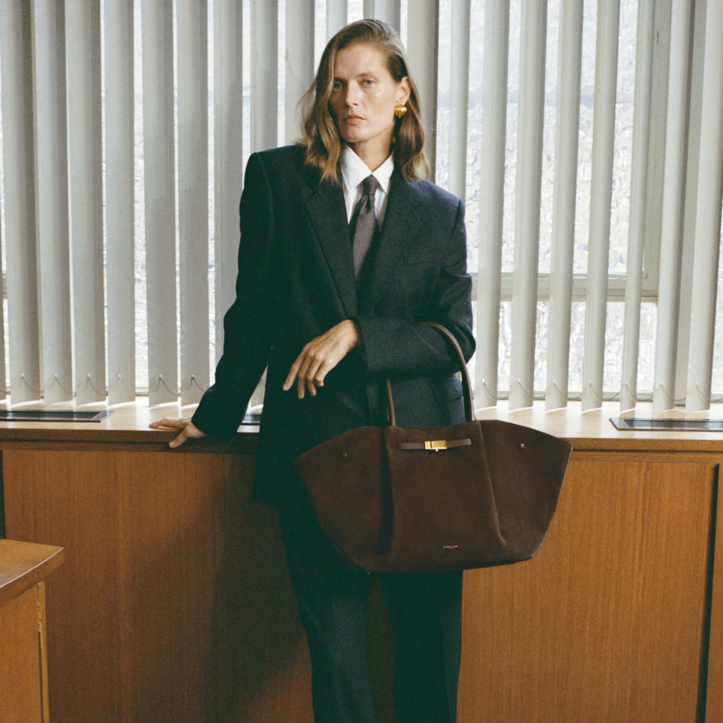 DeMellier The New York mocha suede & mocha smooth