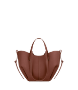 Polene Cyme Mini Textured Cognac