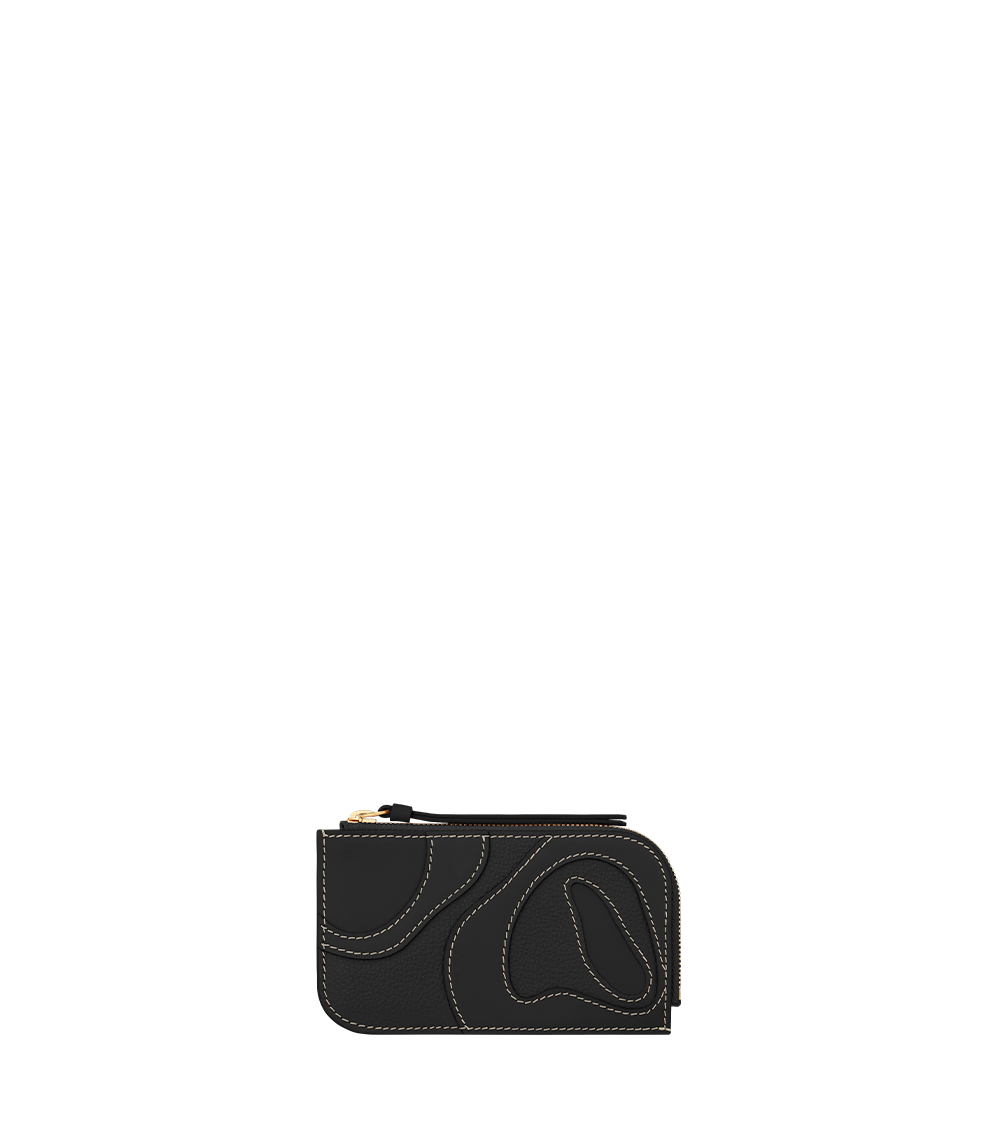 Polene Atla Card Holder - Duo Black