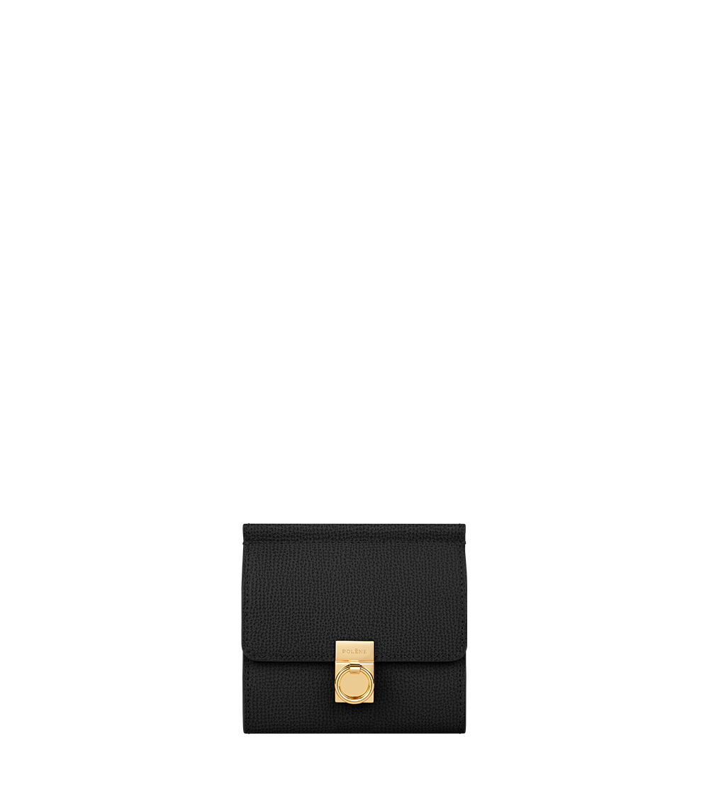 Polene Numéro Sept Wallet - Textured Black