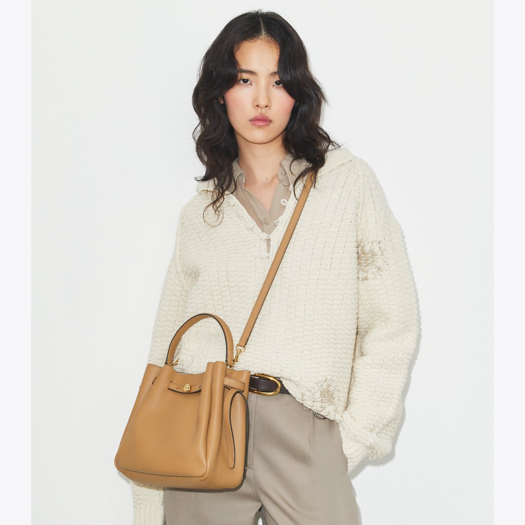 Tory Burch Romy Bucket Bag Tiramisu