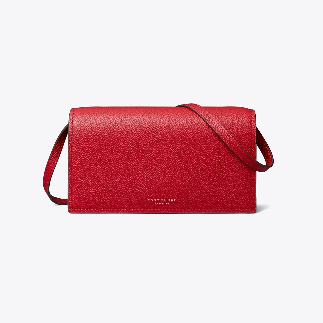 Tory Burch Romy Wallet Crossbody Tory Red