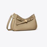 Tory Burch Romy Zip Top Crossbody Soft Cement