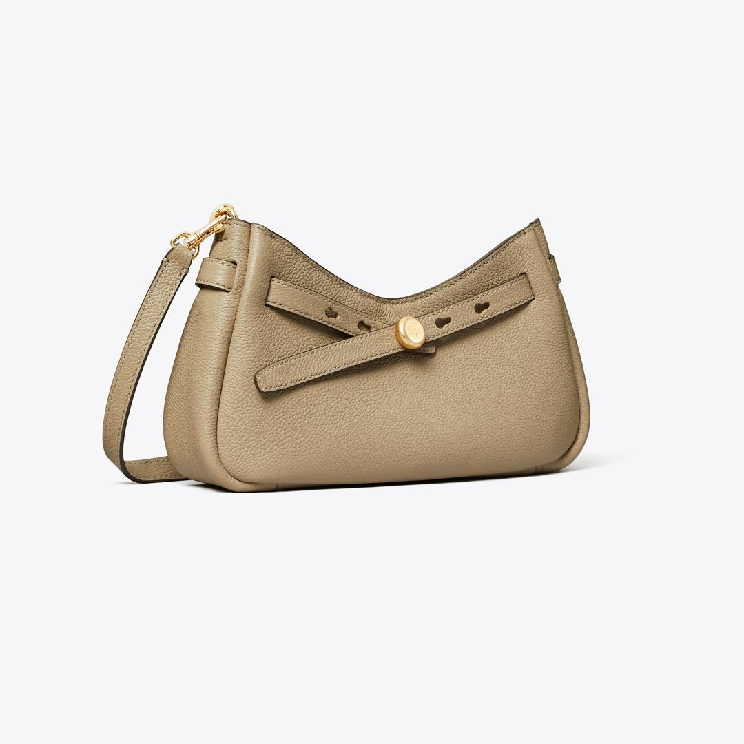 Tory Burch Romy Zip Top Crossbody Soft Cement