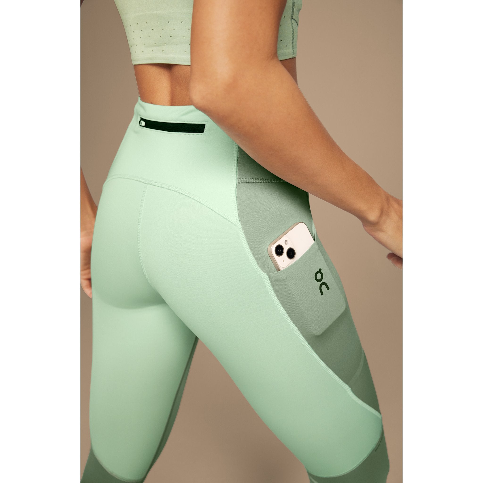 On Performance Tights 7/8 Moss | Creek