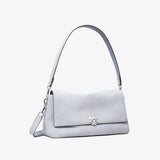 Tory Burch Small Charlie Suede Shoulder Bag Light Blue